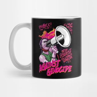 stop genocide pop art Mug